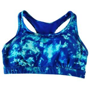 Xersion Light Support Blue ‎ Sport Bra Size S New